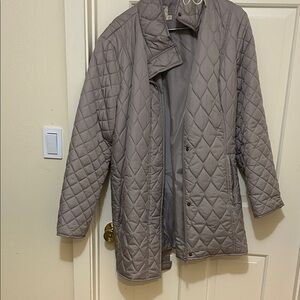 Faded Glory Quilted Jacket in Taupe